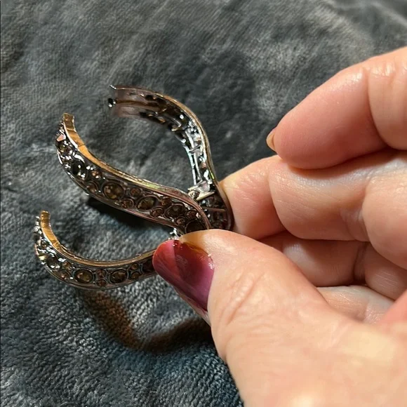 New Silver Rhinestone Hair Clip - Picture 6 of 6